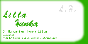 lilla hunka business card